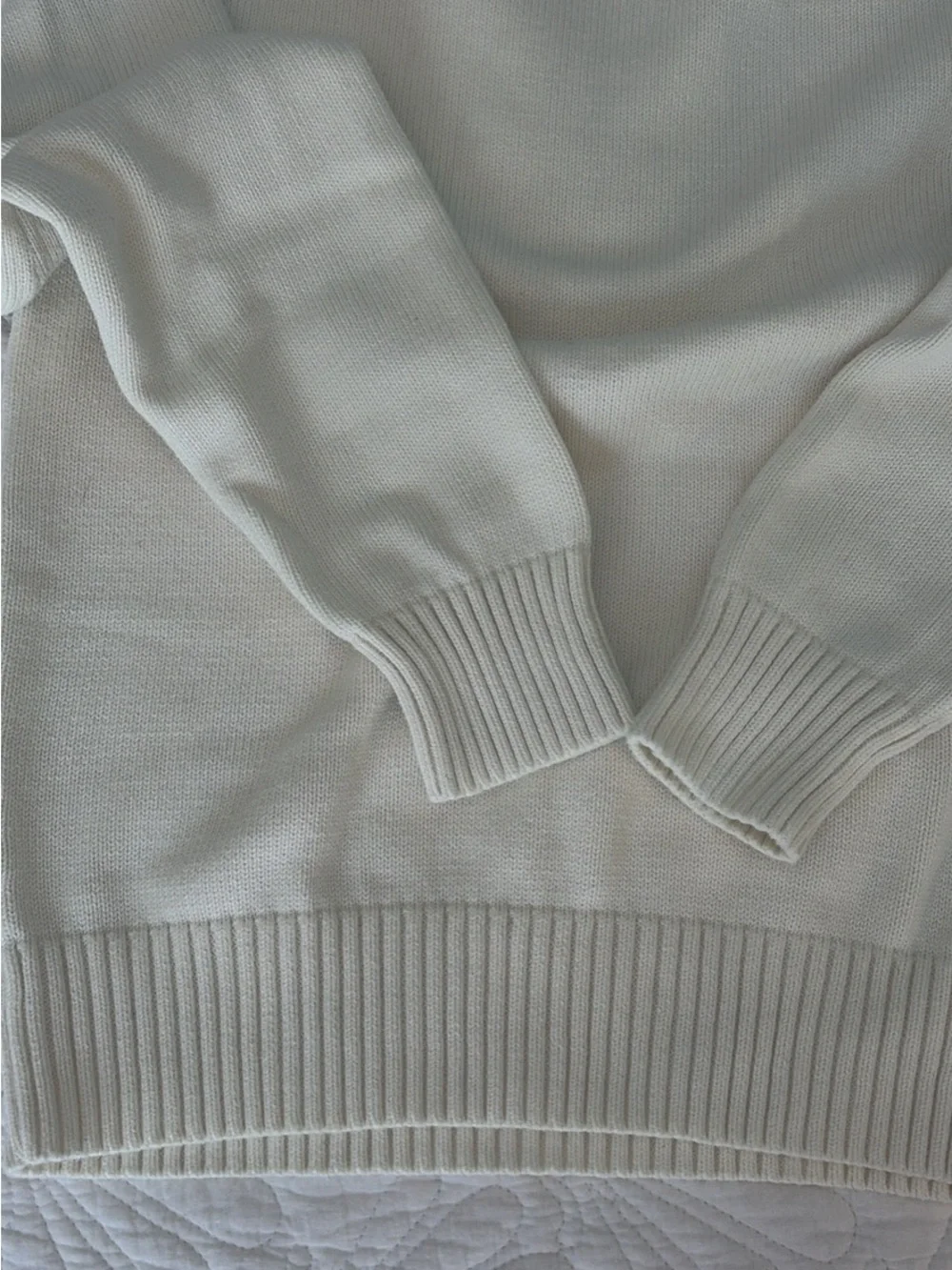 J. Crew Men’s Crewneck Sweater in Off-White/Cream